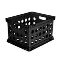 Sterilite Heavy Duty File Crate Plastic Storage Bin, Black