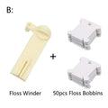 Plastic Floss Bobbins with Floss